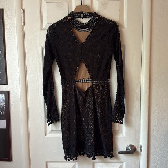 For Love and Lemons Florence Black Lace Dress size medium - Picture 10 of 12